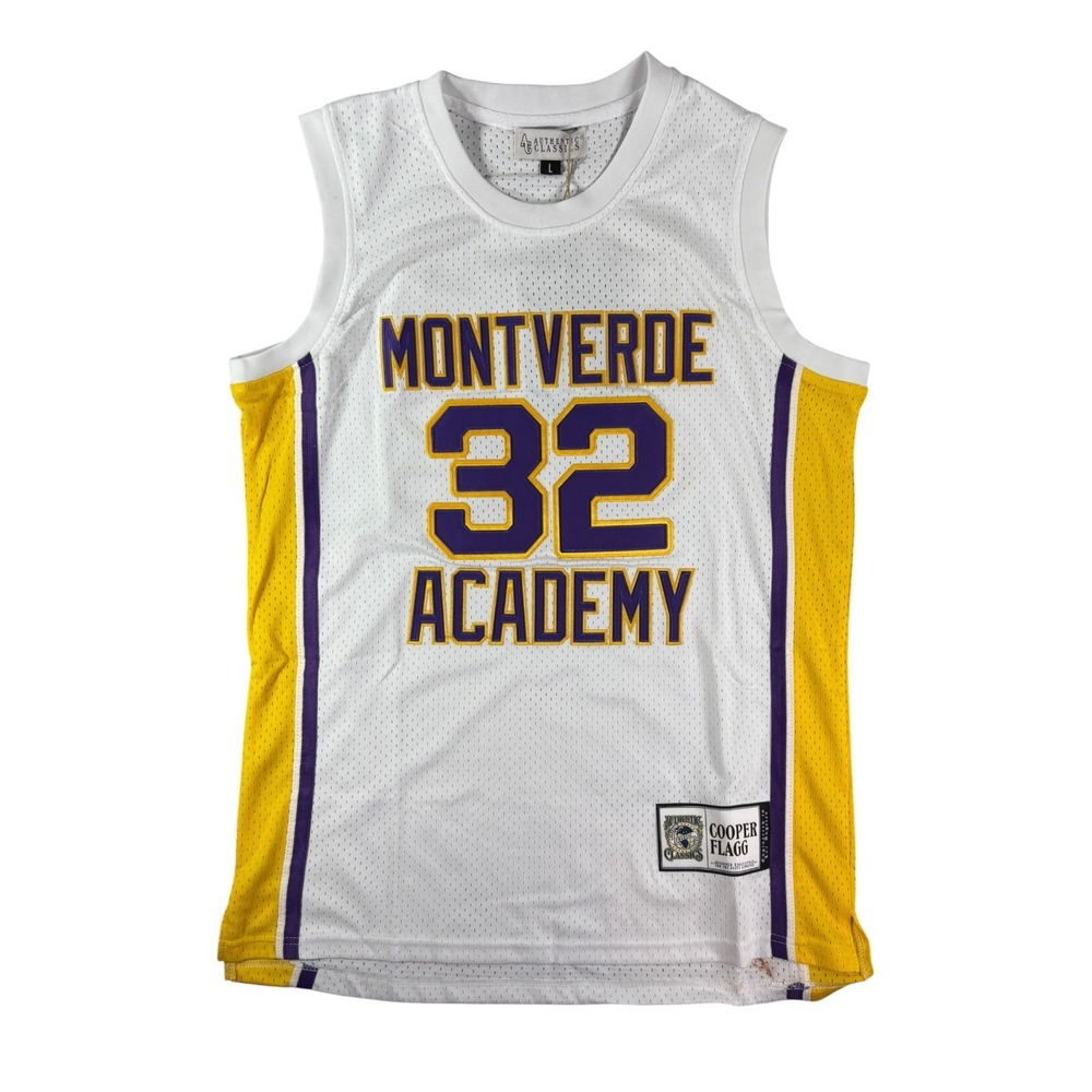 Authentic Classics Cooper Flagg Montverde Academy High School Jersey White Men L